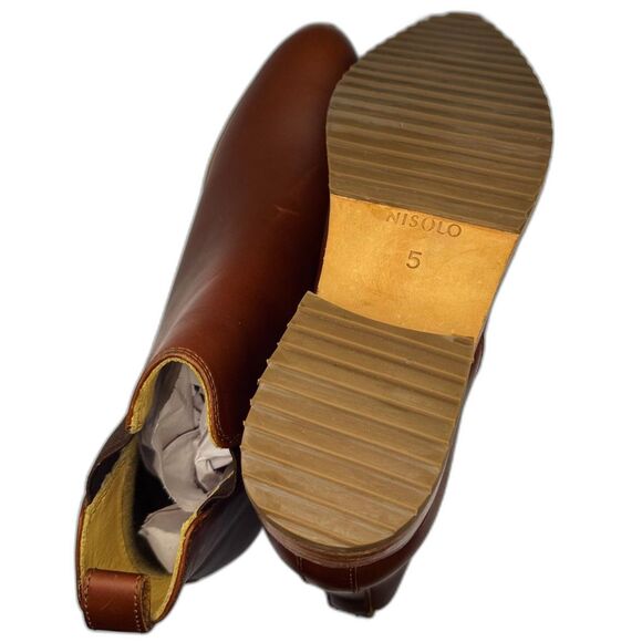 Nisolo Chelsea Leather Boots Women’s Size 5 Brown Handmade in Peru Sustainable - Picture 2 of 7